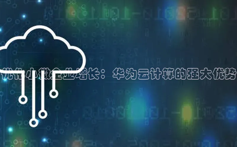 加拿大2.8平台下载华扬联众优化小微企业增长：华为云计算的强大优势