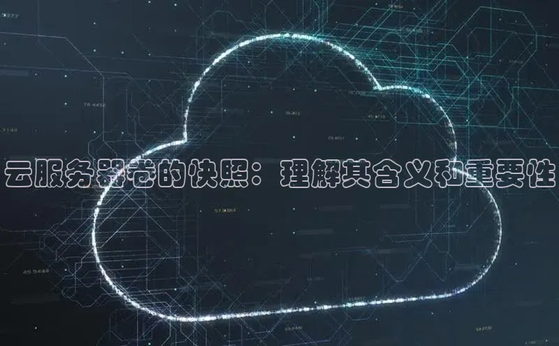 pc28圈下载路畅科技云服务器卷的快照：理解其含义和重要性